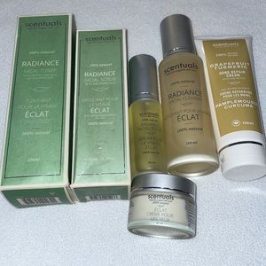 Scentuals SIX piece bundle! Scrub, eye cream, hand cream, serum, cleanser, tone